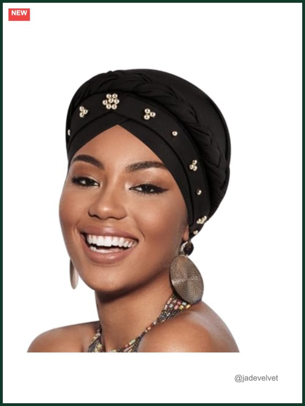 Pre-Tied Twisted Turban Headwrap for Women - Soft Polyester